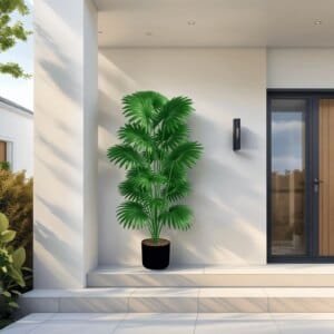 large fake palm tree