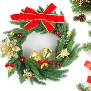 50/100pcs Artificial Plants Holly Little Red Fruits Christmas Wreath Home Room Outdoor Garden Wedding Holiday Party vase Fillers