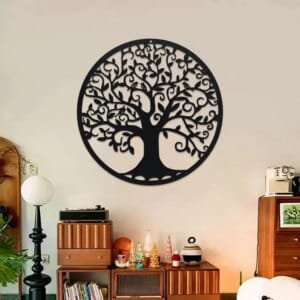 DDPNKL Tree of Life Wall Art Metal Tree Life Wall Decor Family Tree Wall Plaque 11 Inches Tree of Life Wall Hanging