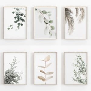 minimalist botanical wall art