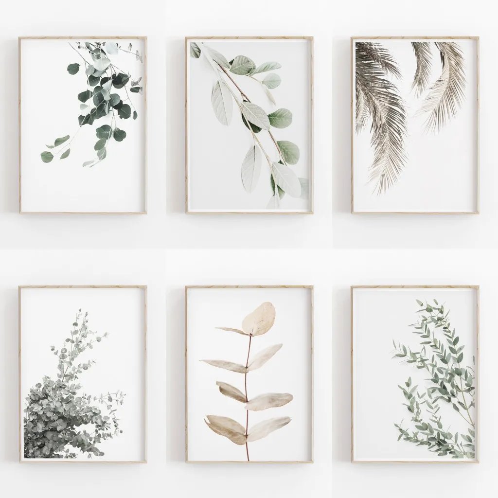 minimalist botanical wall art