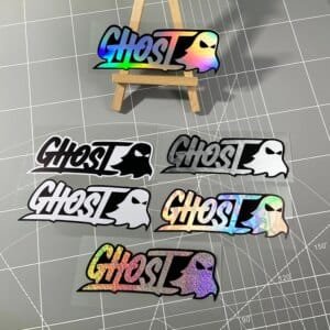 ghost motorcycle sticker