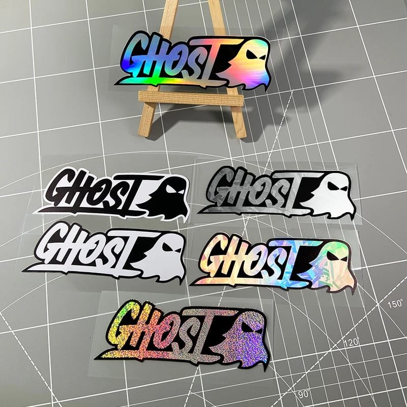 ghost motorcycle sticker
