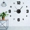 modern frameless wall clock