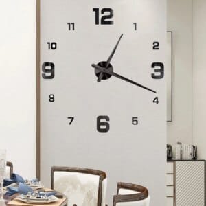 frameless wall clock
