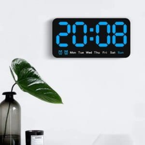 large LED digital wall clock