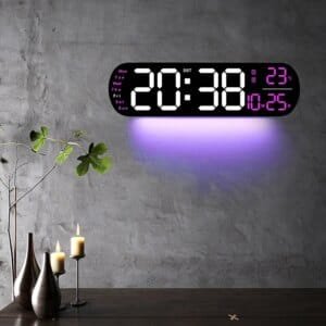 home decor led clock for bedroom