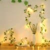 Green Leaf String Lights 5/10M Ivy Vine Fairy Lights for Wedding & Garden Decor