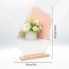 Acrylic Irregular Standing Mirror Desktop Decor for Home & Office