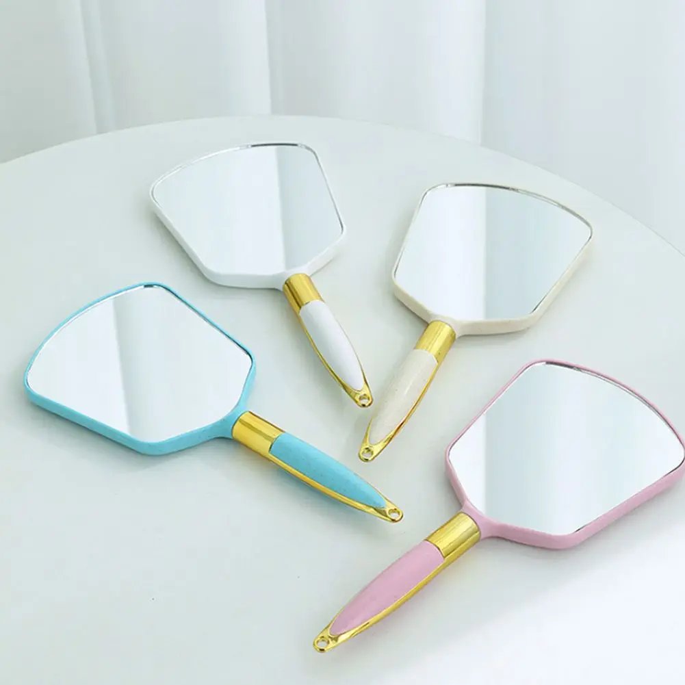 Vintage Handheld Makeup Mirror  HD Mirror with Handle