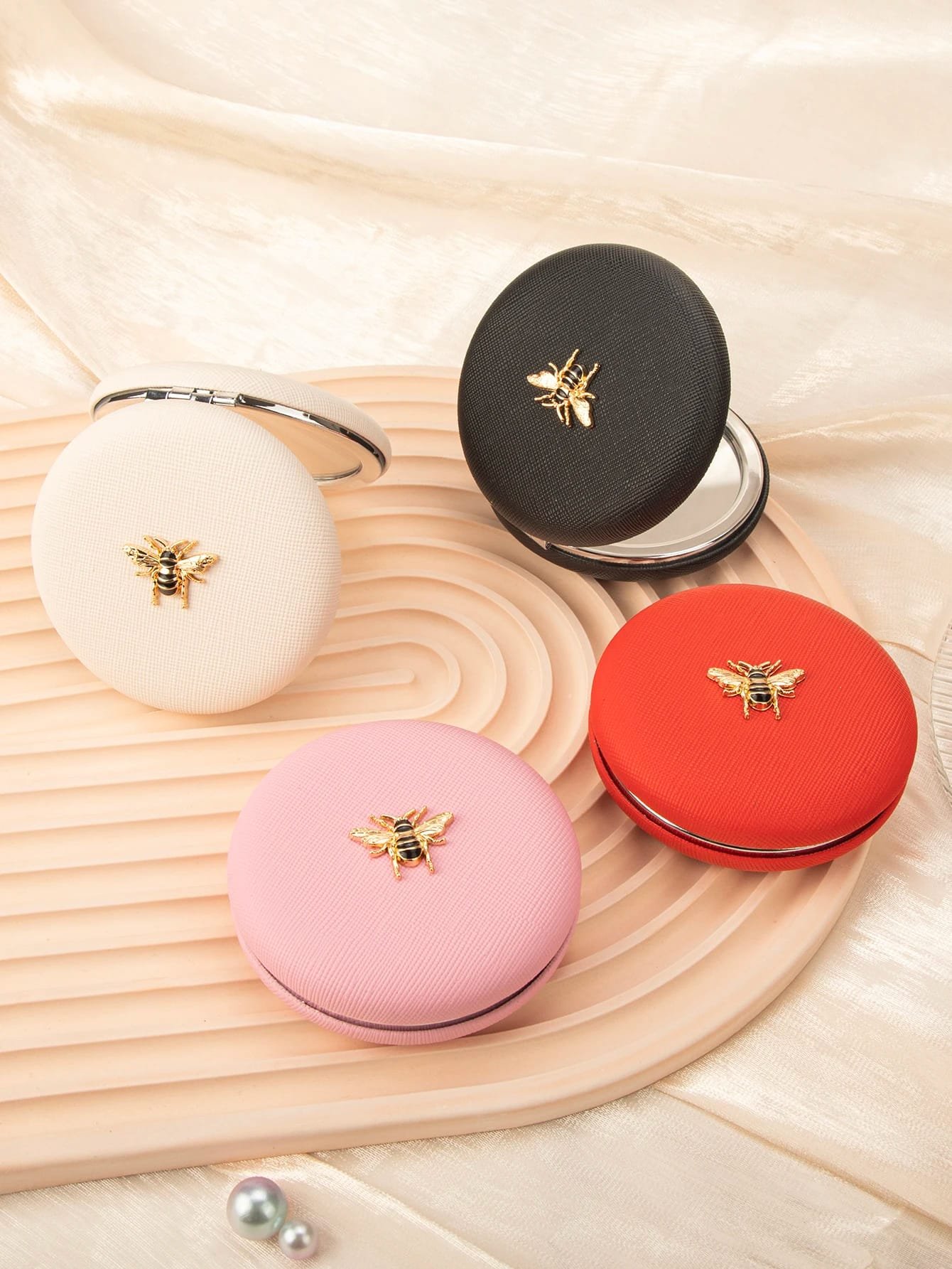 premium leather vanity mirror