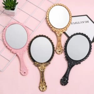 vintage hand mirror