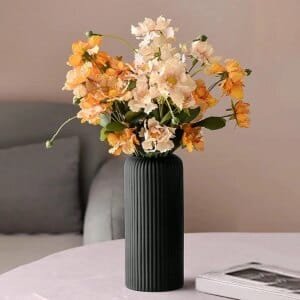 Striped Flower Vase for Flowers