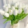10Pcs Realistic Touch Tulip Artificial Flowers Vase Home Wedding Decor