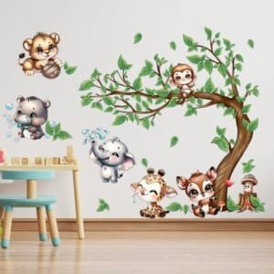 animal wall art stickers