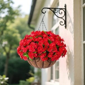artificial geranium flowers for outdoors
