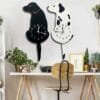 dog wall clock for living room