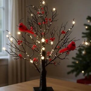 glowing christmas tree