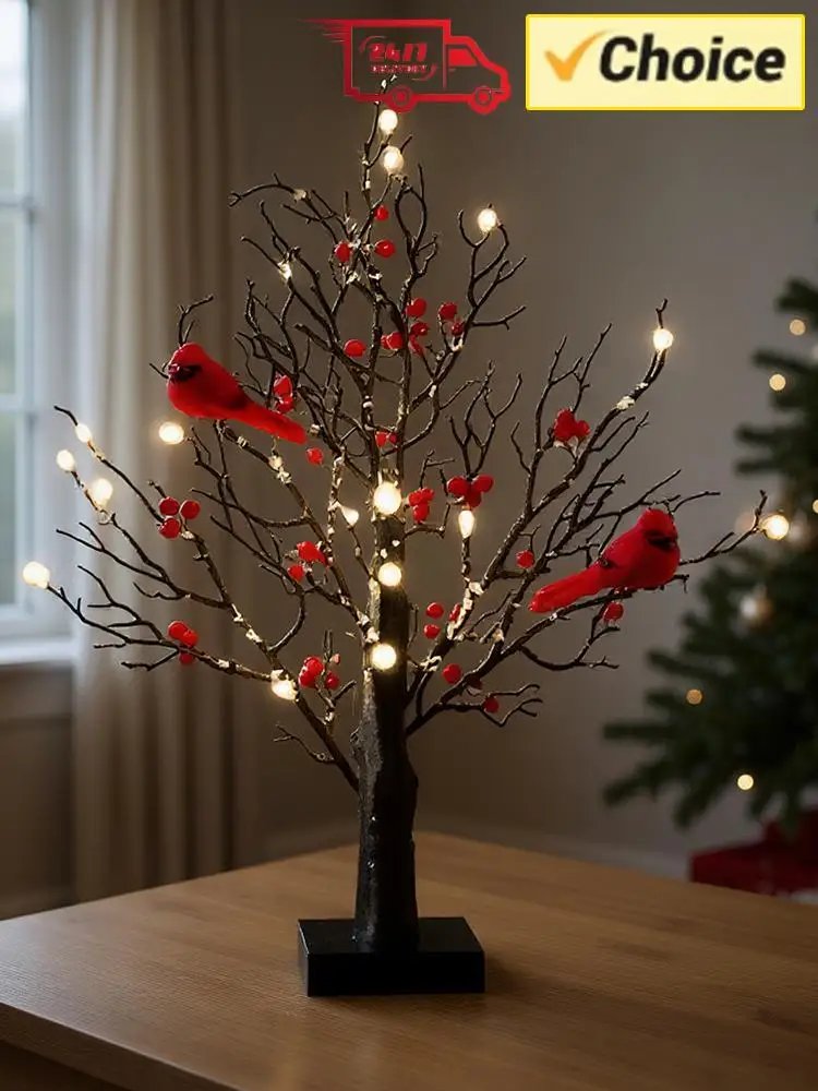 glowing christmas tree