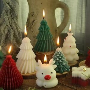 christmas candle mold