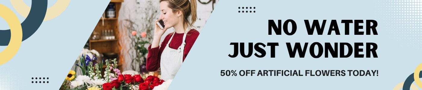 Artificial Flowers 50% off all home decor artificial plant