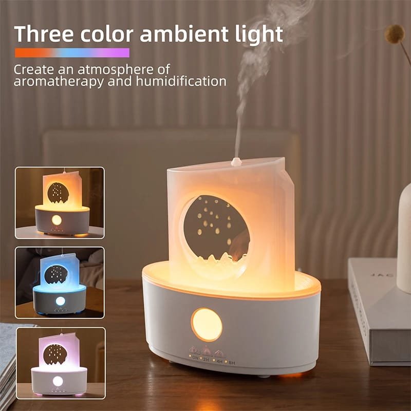 essential oil diffuser with LED lights