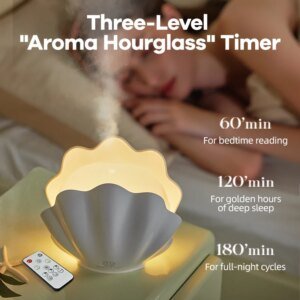 Remote Control Essential Oil Diffuser, 7 Color Changing LED Light USB Aromatherapy Humidifier, Quiet Ultrasonic Cool Mist Maker