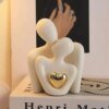 1Pc Romantic Love Embrace Statue Ornament Couple Set Bedroom Interior Decoration Valentine's Day Gift